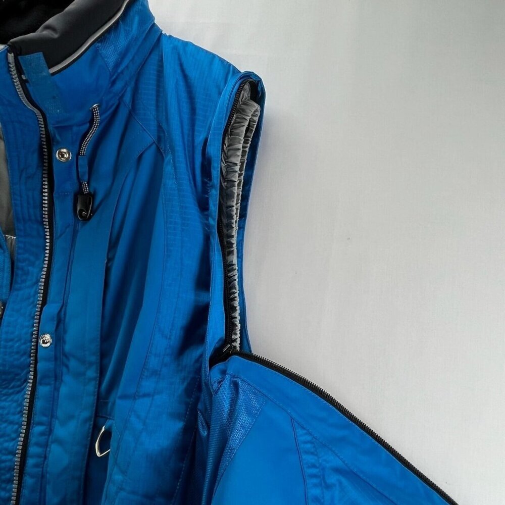 MARKER Jacket Womens Sz 10 Convertible Vest Removable Sleeve Ski Snowboard Blue - Picture 8 of 12